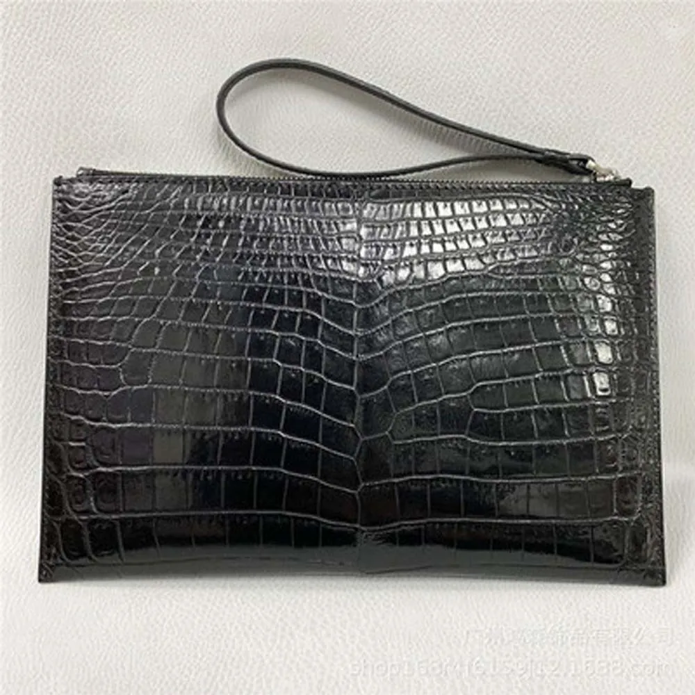 hongsen male  crocodile  handbags  Hand caught  fashion  men envelope bag  crocodile  men clutch bag  male  Hand bag