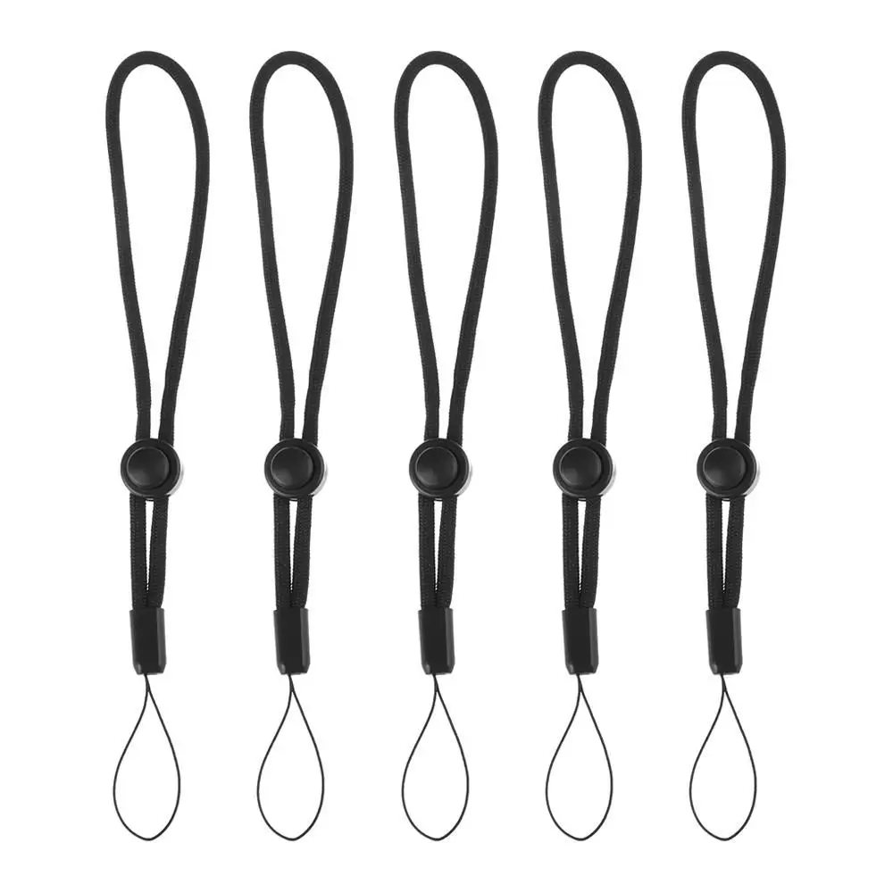 5/10Pcs 14CM Outdoor Black Paracord Accessories Torch Camera Anti-lost Lanyard Sling Tactial Flashlight Strap EDC Outdoor Tool