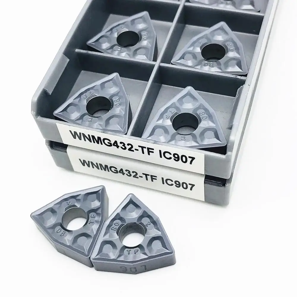 Inserto in metallo duro WNMG080408 TF IC907 IC908 WNMG080404 TF IC907 IC908 utensile per tornitura esterno inserto per tornitura WNMG 080408 CNCTokarnyy