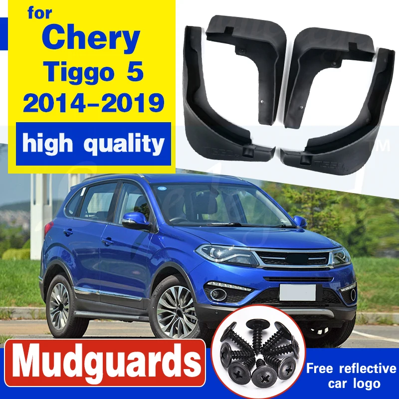 

Car Front Rear Mudguards Fender Flares Mud Splash Guards Mud Flaps for Chery Tiggo 5 2014 2015 2016 2018 Mudflap Accessories