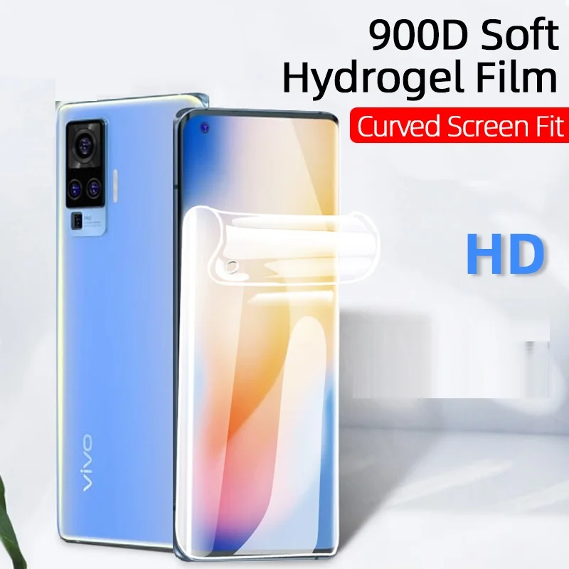 Hydrogel Film for Vivo Nex 3 3S Y17 Y19 iQOO Neo 3 Z1 100D Screen Protector for Vivo X50 Pro Plus Z5X Z6 Y70S Not Glass