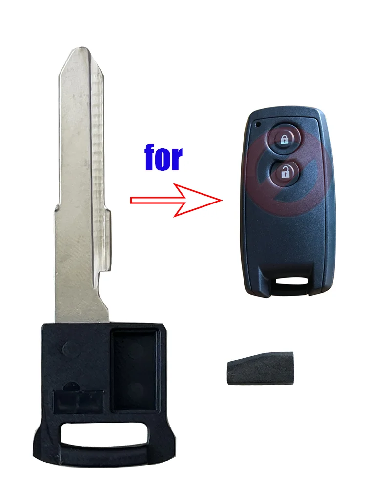 Smart Insert Remote Emergency Key Blade For Suzuki Grand Vitara 2006-2012 SX4 2008-2012 HU87R Blade ID46 Chip