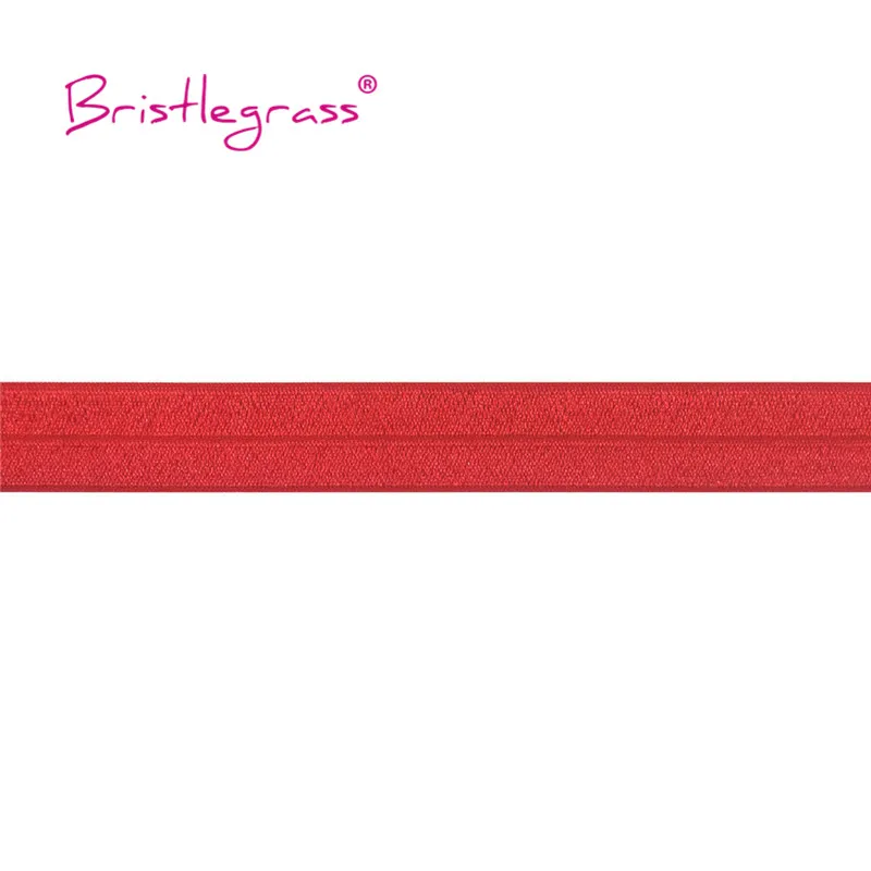 BRISTLEGRASS Großhandel 50 Yard 1 Zoll 25mm Glänzendes FOE Faltbares Elastisches Spandex-Satinband für Stirnbänder, Haarbänder, Kleider und DIY-Näharbeiten – Detail 3