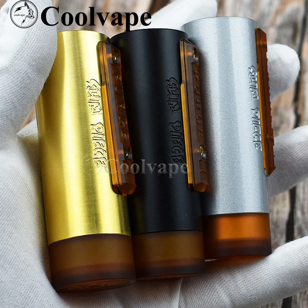 Wolf coolvape Slam kawałek mod Slam 18650 boczny e-papieros mechaniczny mods 25mm mosiężny vape fit THC Tauren Solo RDA