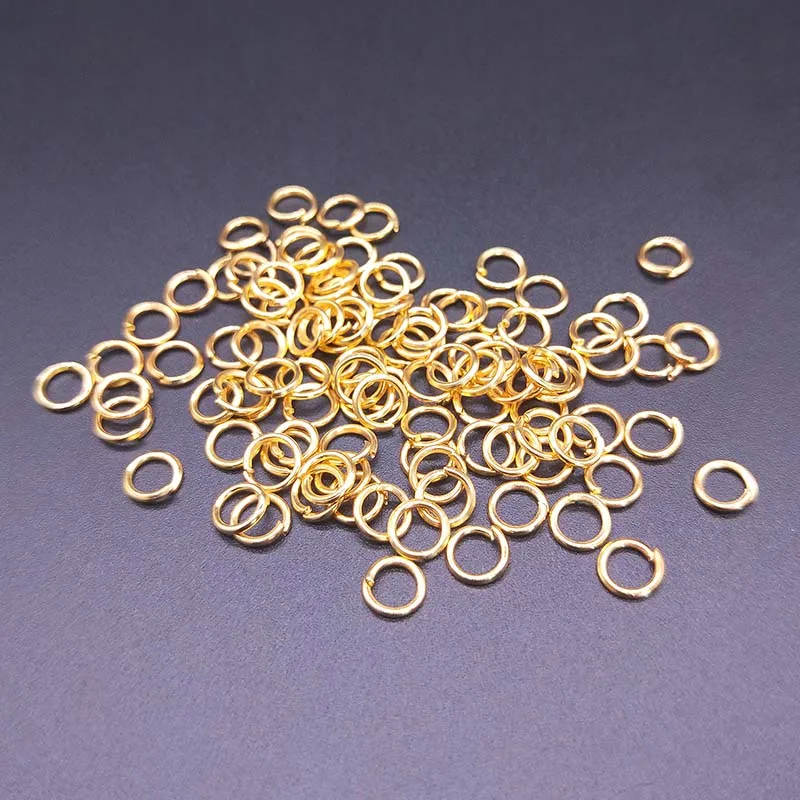 100 unids/lote 5mm anillos abiertos para saltar conectores divididos para Diy joyería encontrar hacer collar pulsera accesorios 8 colores