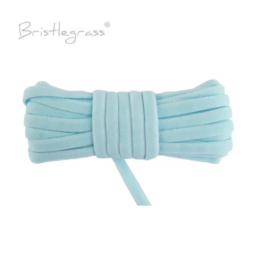 Imagen 2 del producto BRISTLEGRASS-cuerda elástica plana de nailon, cinta de LICRA para cubrir la cara, lazo para la oreja, costura, 2, 5, 10 yardas, 3/16 pulgadas, 5mm