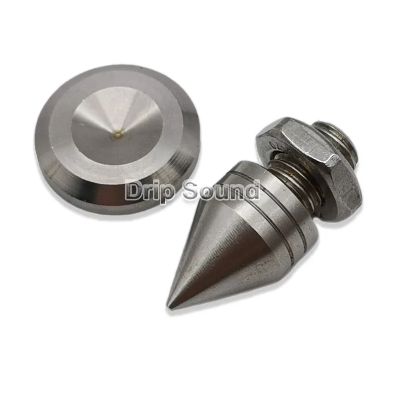 4Pcs M10x35mm 304SS สแตนเลสลำโพง Spike Pad เครื่องขยายเสียง Shock-Absorbing การแยกขาตั้งผู้ถือฟุต Pad