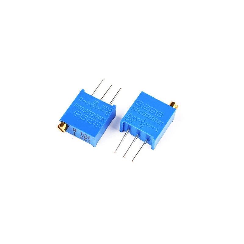 10PCS/LOT 3296W 3296 Trimpot Trimmer Potentiometer 50R-2M ohm100R 200R 500R 1K 2K 5K 10K 20K 50K 100K 200K 102 504 104 205