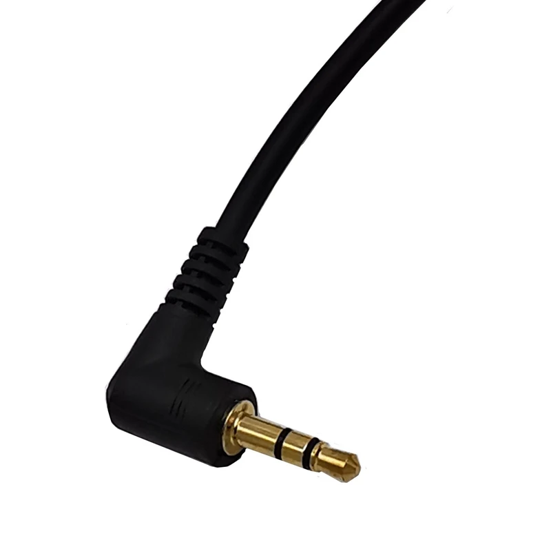 1pcs Gold 3.5mm 3 Pole TRS Right Angled Audio Stereo Male To Female Extension Black Cable 15cm