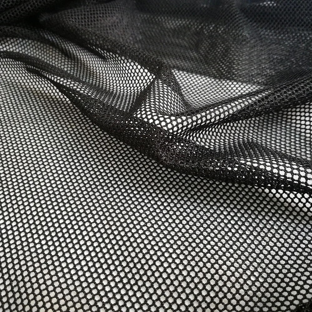 Small Hexagon Net Fabric for Car-Styling Decoration Accessories, Window Sunshades, Black and White Mesh Cloth, 1 Yard, Soft