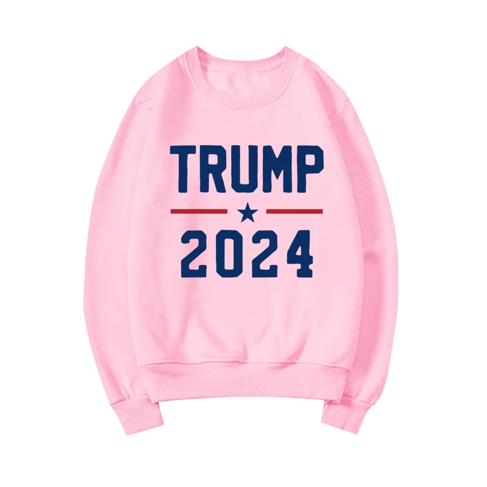 Trump 2024 Sweatshirt Pro Trump Sweatshirts Pro America Shirt Republican Gifts Unisex Crewneck Sweatshirt Graphic Hoodies Tops