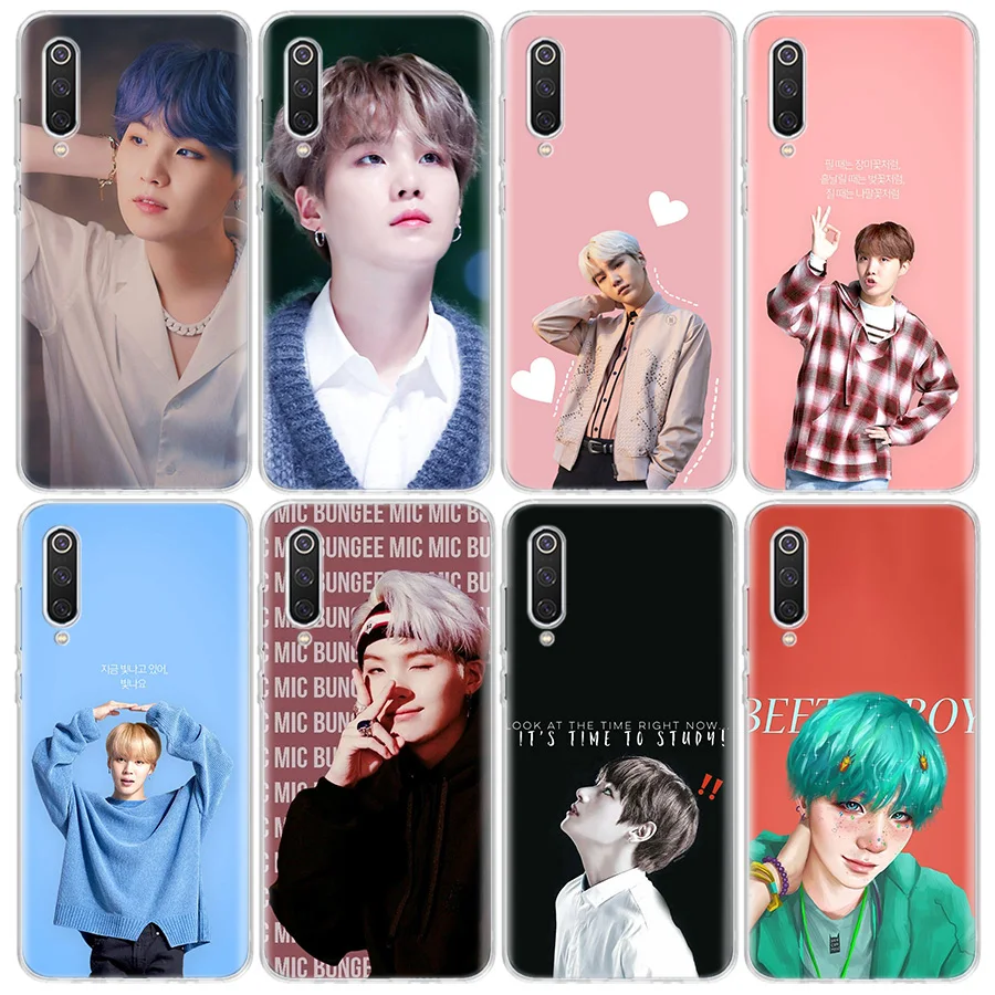 Suga K Pop Min Yoongi K Pop Novelty Phone Case For Xiaomi Mi 12 10 Lite 12X 12T 13 5G 11T 10T Pro 11i 11 Ultra 9 8 6X 5X Capa Co