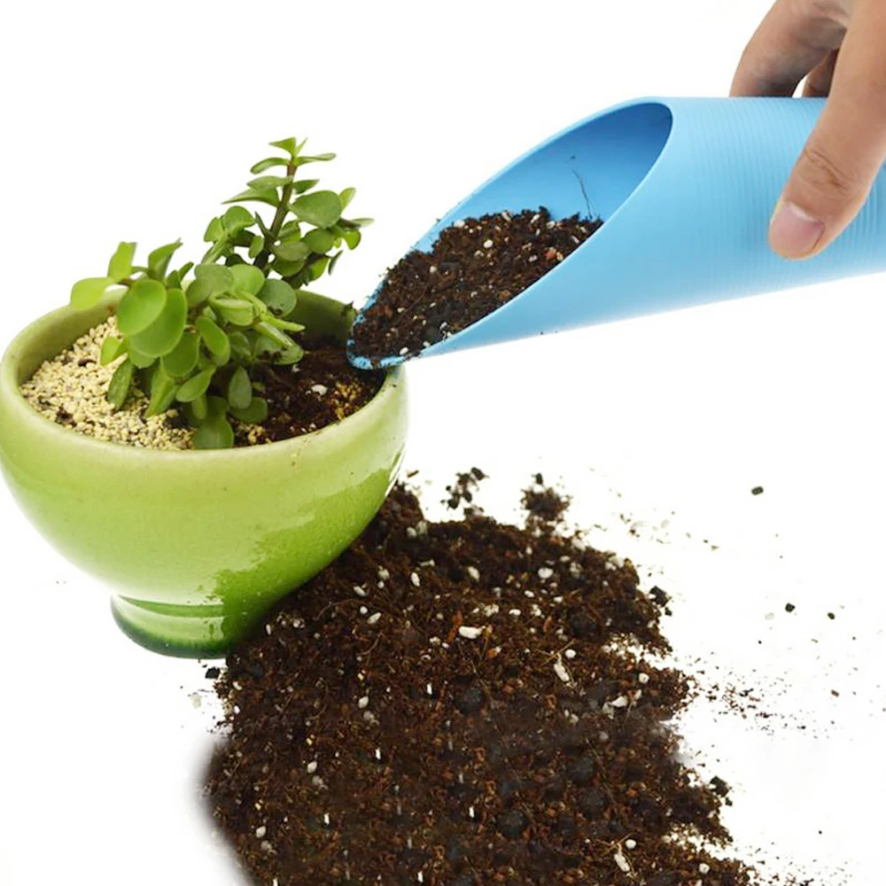 Plastic Enduring Bucket Shovel Potted Cultivation Cylinder Mini Plant Soil Spade Shovel Garden Tools Garden