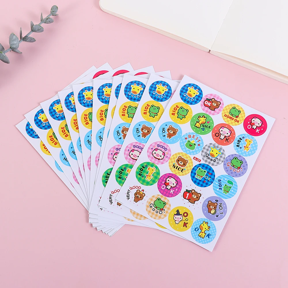 240pcs Cute Star Cartoon Reward Stickers School Teacher Students Motivational Stickers For Kids Classic Toys Words Sticker Label