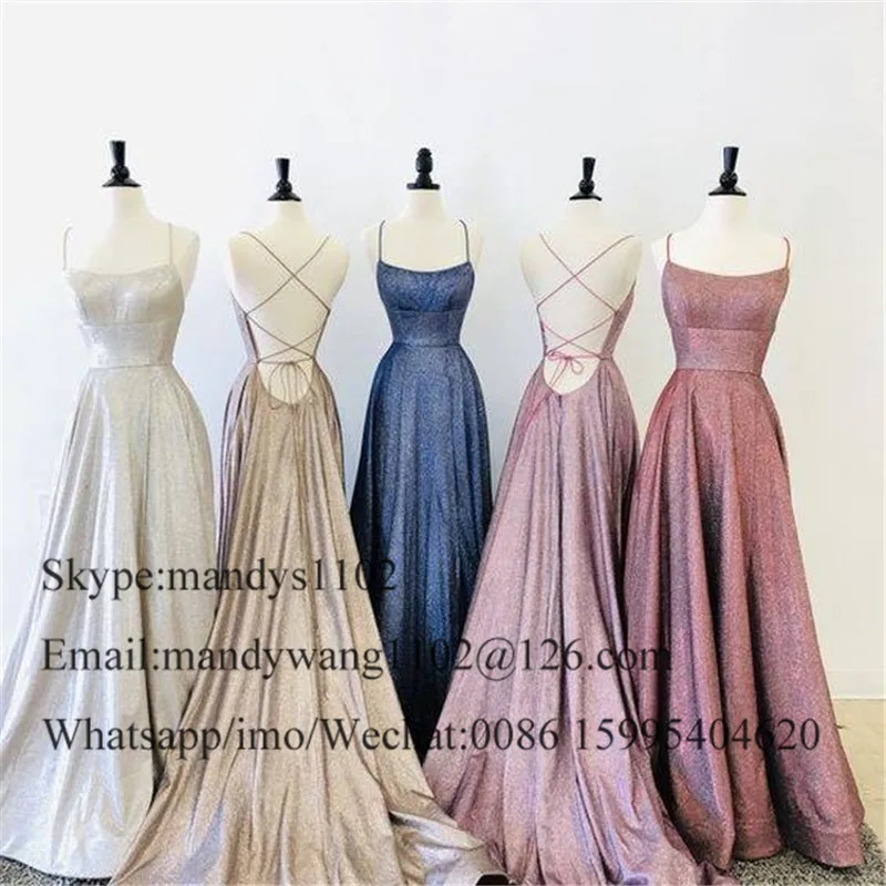 Sexy Split Prom Dresses Lange 2021 Criss Cross Backless Avond Party Jurken Voor Vrouwen Formele A-lijn Vestidos Largos De Fiesta