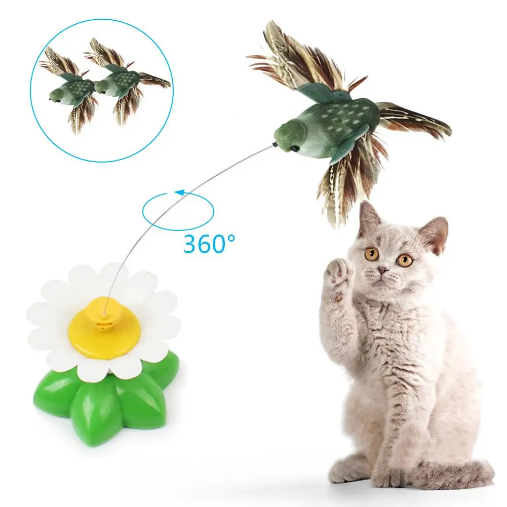 

Cat Toy Electric Rotating Colorful Butterfly Bird Funny Dog Cat Toys Pet Seat Scratch Toy Pet Dog Cat Intelligence Trainning Toy