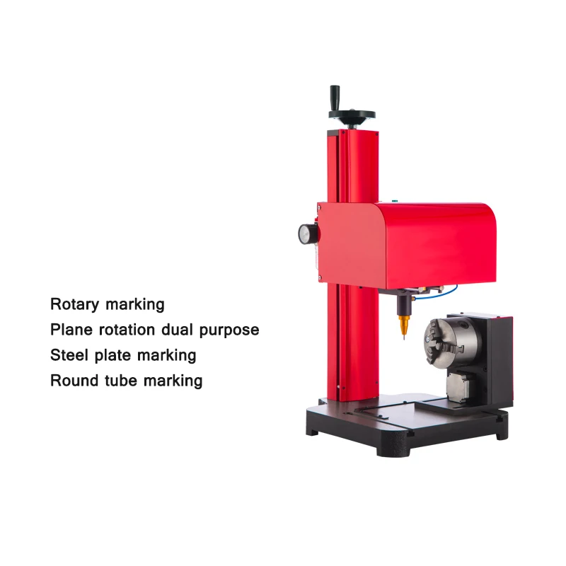 Three-axis Rotary Pneumatic Marking Machine Stainless Steel Flange Circumferential Surface Metal Fittings Marking Machine