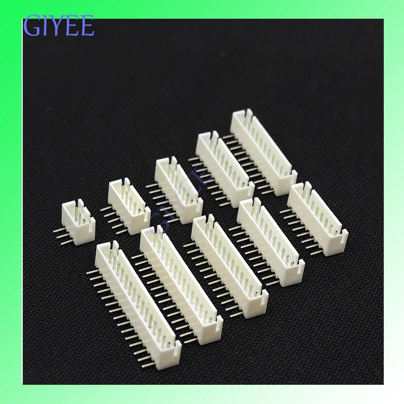 XH-2.54 Pitch 2.54Mm Connector 90 Graden Bocht Gebogen Naald Zetel Socket 2P 3P 4 P 5P 6P 7P 8P 9P 10P XH2.54 Aw