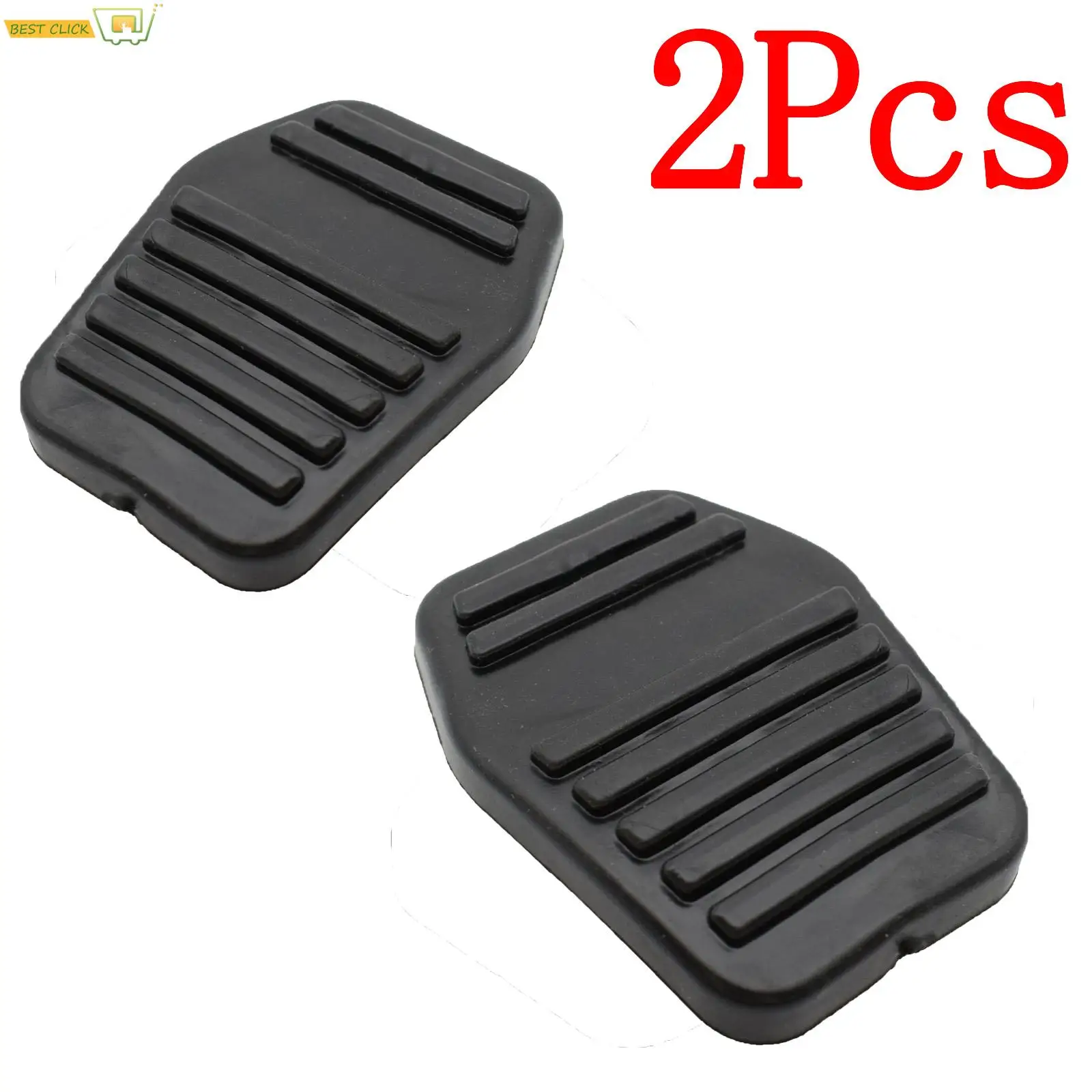 2Pcs Rubber Pedal Clutch Brake Pad Cover 6789917 For Ford Focus 1998-2005 Mondeo 1995-2007 Transmit 2002-2014 Fiesta 2001-2008