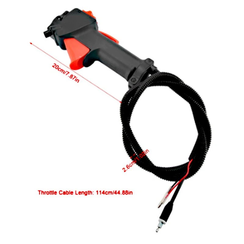 26mm Strimmer Trimmer Handle Switch Throttle Trigger Cable Brush Cutter Accessories Tools Lawn Mower Switch Replacement