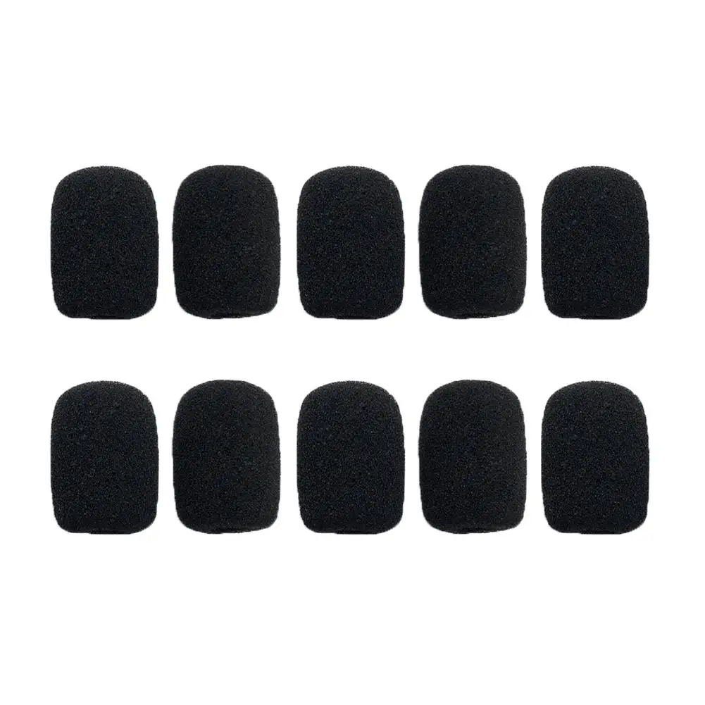 10pcs 30mm Soft Elastic Sponge Microphone Head Cover Foam Sponge Windscreen Mic Cover for Headset Sleeve Mic Accessories