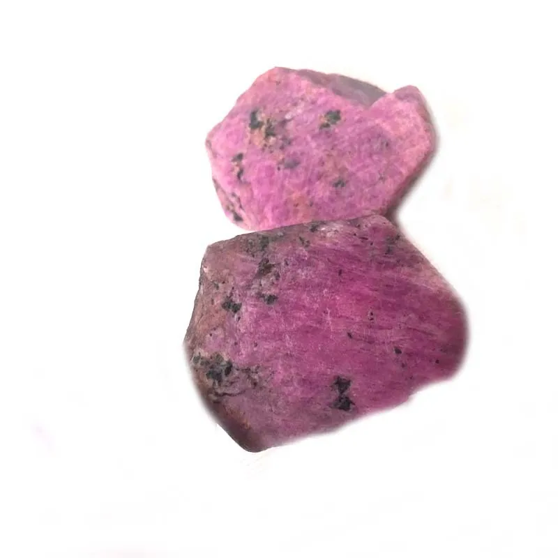 100g Natural Red Corundum Rough Mineral Specimen Raw Gemstone Gravel for Jewelry Making Pendant Ring Inlay DIY Collection Decor