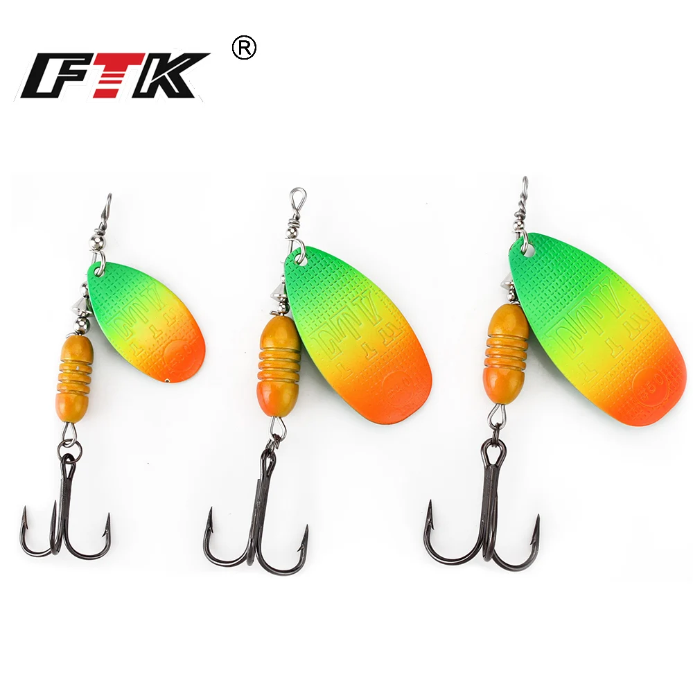 Spinner Bait FTK para Lúcio – Anzuelo triple 10-19g - imagen 2