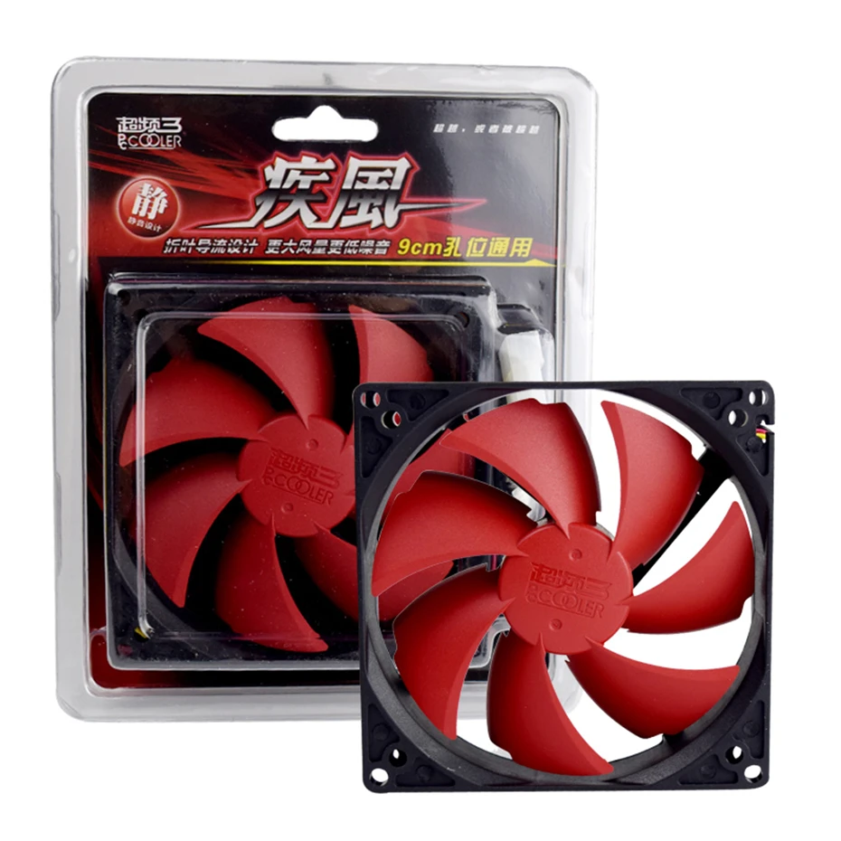 Pccooler F95 9Cm F85 8Cm Kipas Sasis Cpu Kipas Radiator Volume Udara Tinggi Kebisingan Ultra Rendah