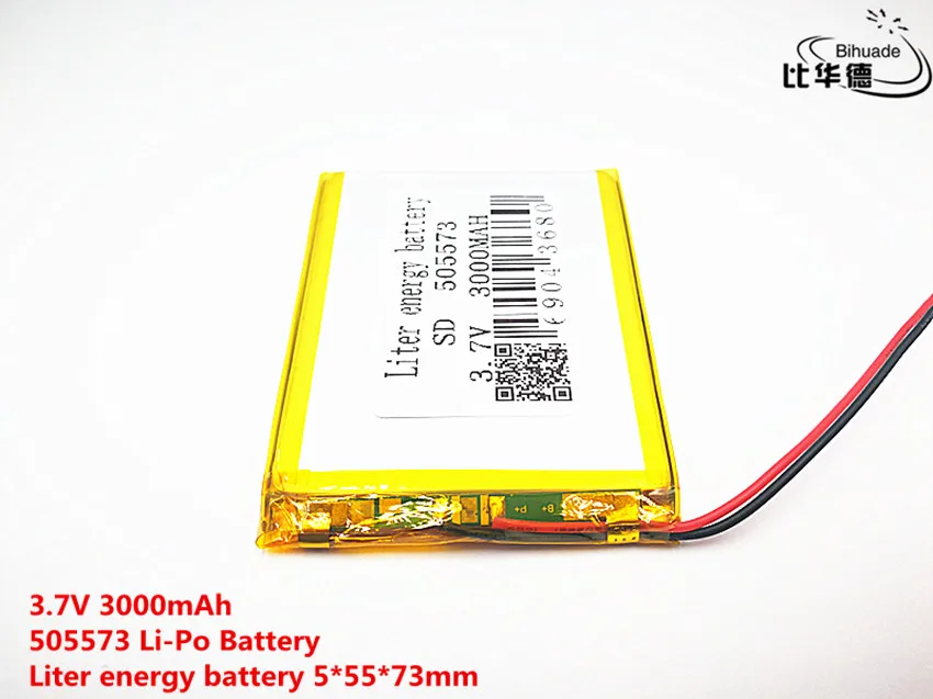 Good Qulity 3.7V,3000mAH,505573 Polymer lithium ion / Li-ion battery for TOY,POWER BANK,GPS,mp3,mp4