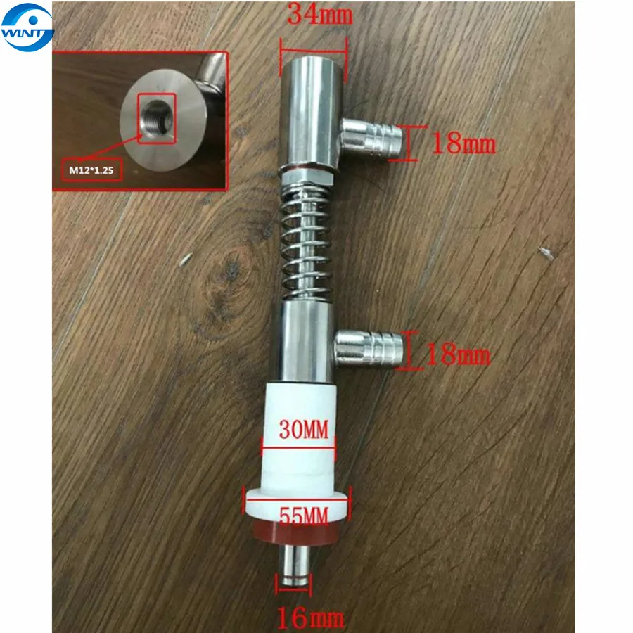 Free Shipping overflow Liquid Filling nozzle of Filling Machine Connection Joint size is 18mm , 18mm outlet 16mm