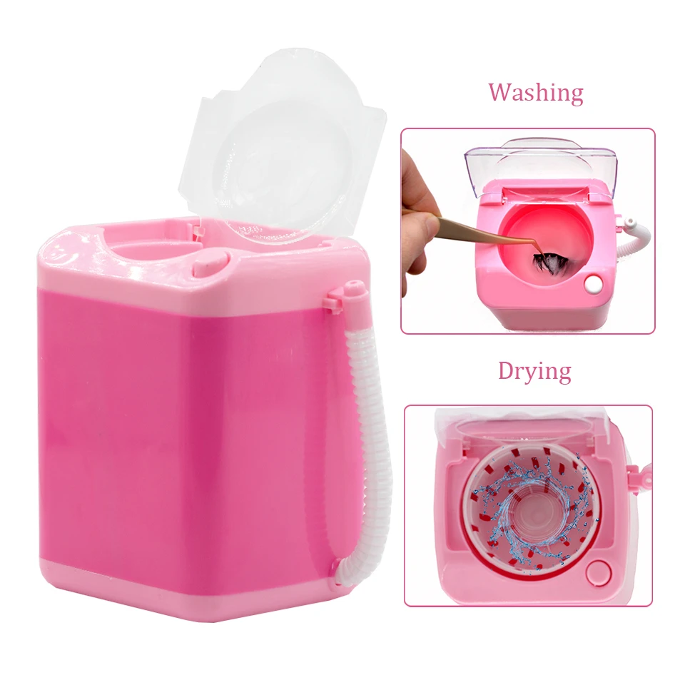 Makeup Brushes Cleaner Tool Mini Electric Washing Machine for Cosmetic Sponge False Eyelashes Play House Toy Clean Makeup Device