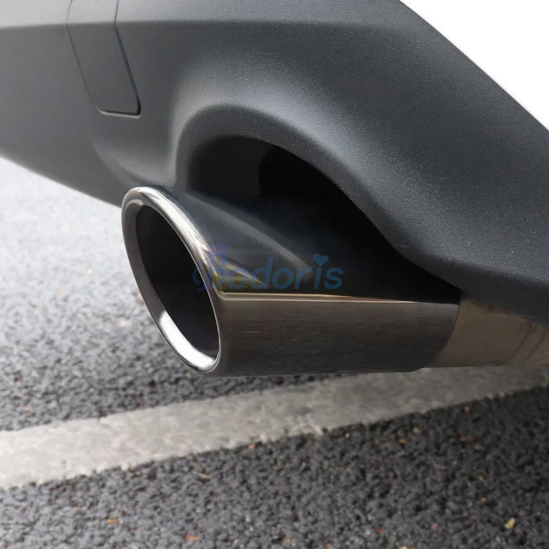 For Ford Focus 2019 2020 Mk4 Ti-Black Color Stianless Steel Rear Exhaust Muffler Tip Tail Pipe End Car-styling Accessories