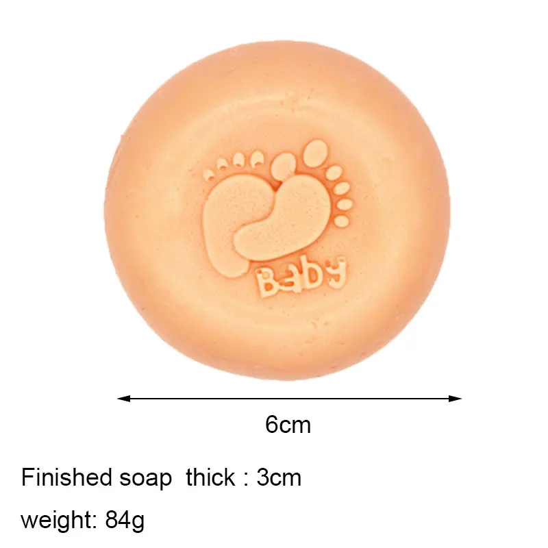 1 sztuk formy silikonowe do mydła kształty stopy dziecka mydło formy silikonowe do mydła formy do Baby Shower Handmade formy silikonowe do mydła — zdjęcie 4