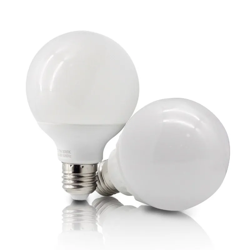 

LED bulb E27 220V G95 ball shape LED light 15W 20W 25W Chandelier lighting Energy Saving Lamps For indoor lighting