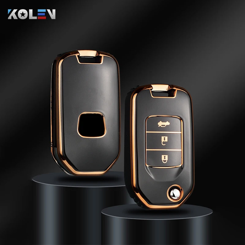 Fashion TPU Car Remote Key Case Cover Shell Fob For Honda Civic CRV CR-V HR-V Crider XR-V City Jade Odyssey Protector Holder Bag