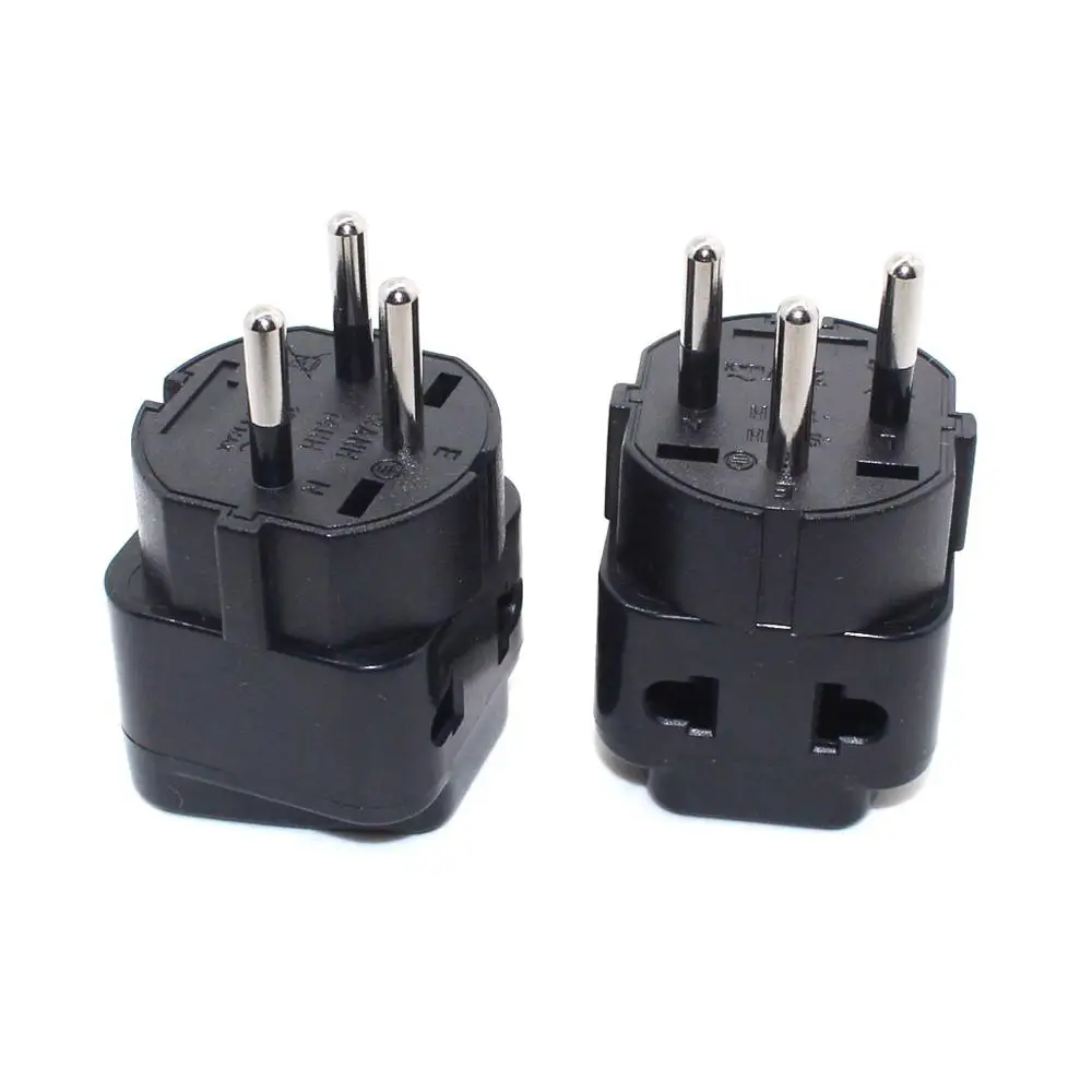 ISRAEL Travel Adapter 2 Way Outlet Power Plug Change AU/ US/EU/UK to Israeli 3 Pin Grounded Plug Adaptor WT 10A 250V