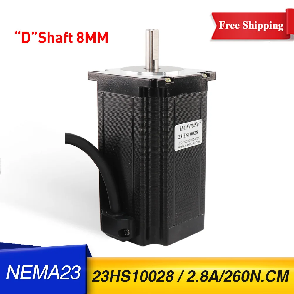 

Free Shipping 1 PCS 23HS10028 4-Lead Nema 23 Stepper Motor 57 Motor 2.8A 260N.CM CNC For 3D Printer Robot Foam Plastic