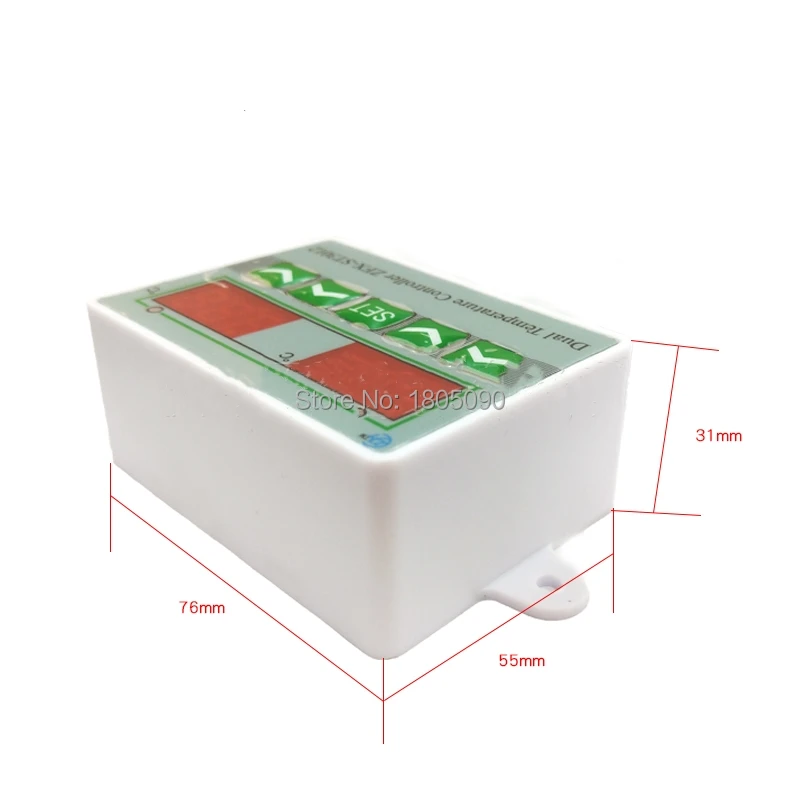 1pcs ZFX-ST3012 AC110-220V DC 12V 24V microcomputer electronic temperature controller switch dual temperature control Dual Probe