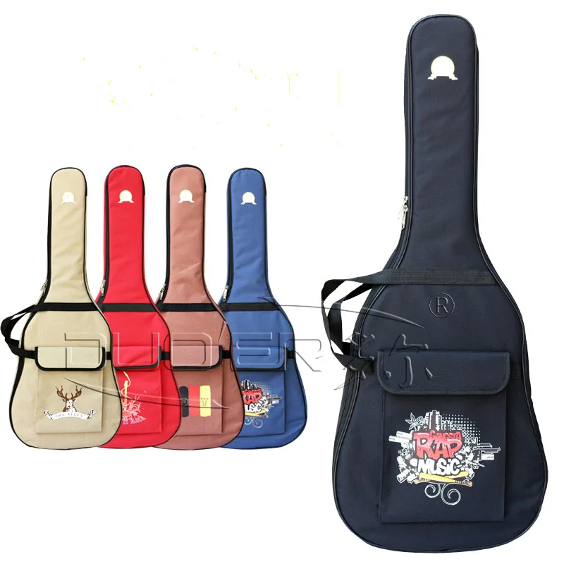 Customized 40 / 41 Inch Guitar Bag Waterproof Backpack Musical Instrument Bag Thickened Lining Guitar Gig Bag Customize