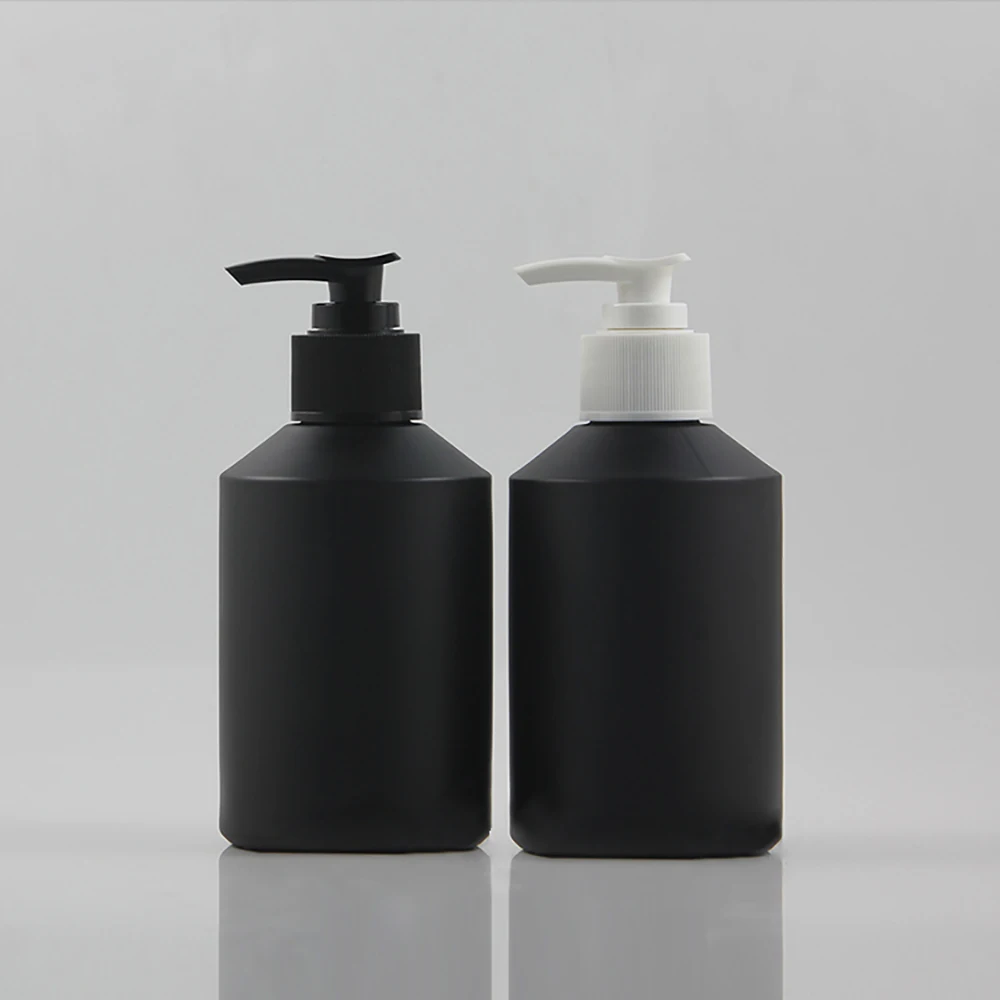 

Shampoo Bottle Skincare Container 200ml Matte Black Lotion Glass Bottle With Pump