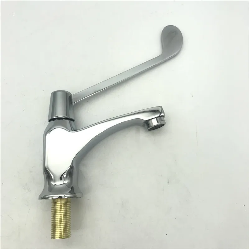 New Modern Bathroom Basin Faucet Medical Extension Handle Tap Cold  Water Nozzle 360 Rotating