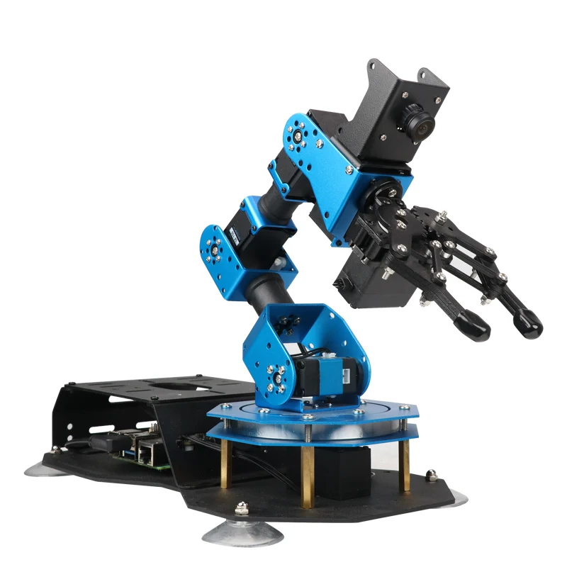 Hiwonder Raspberry Pi robotic arm AI visual recognition ArmPi-FPV open source Python programming ROS robot kit