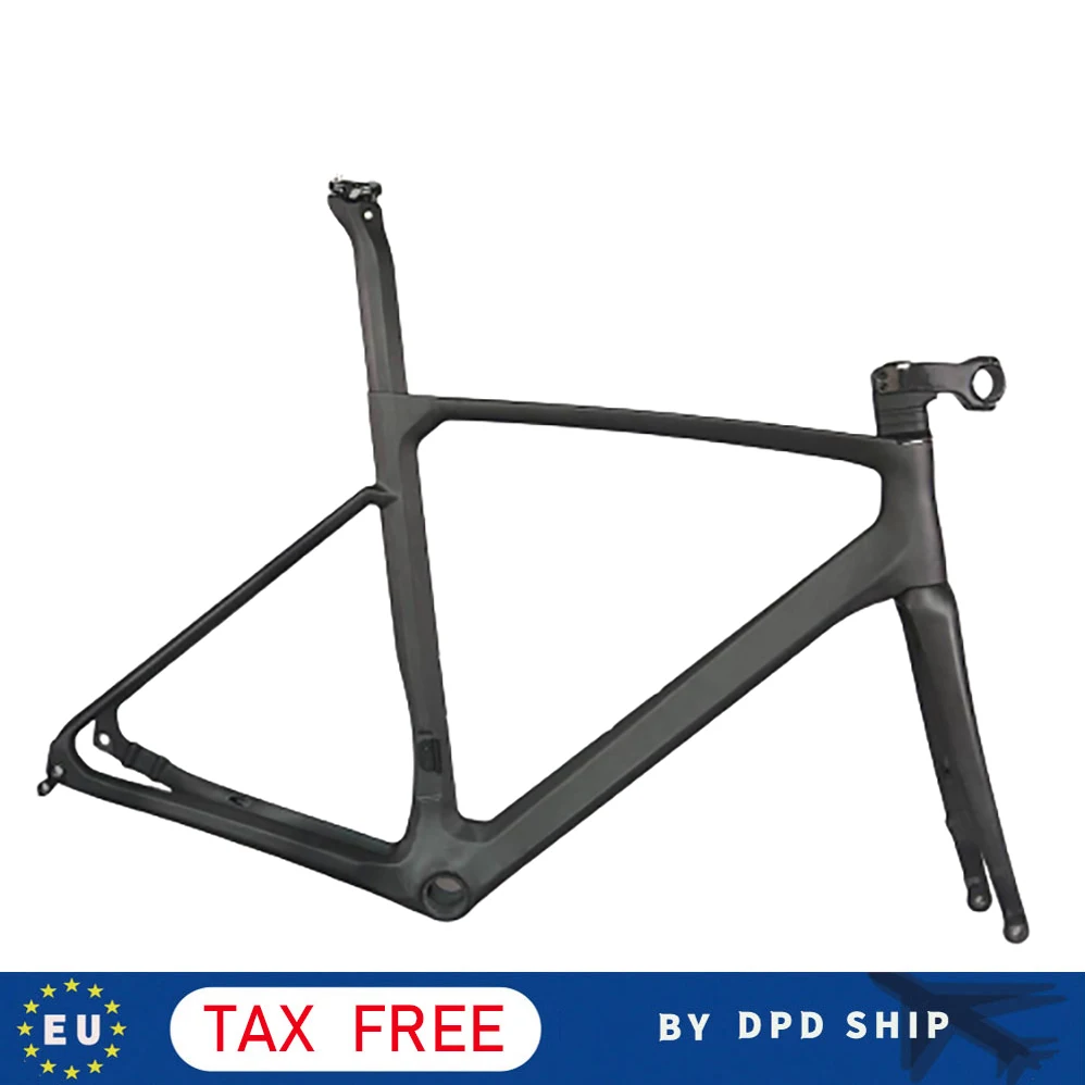 

New Inner Cable Carbon Road Bike Frame Disc T1000 BB86 UD With Carbon Seatpost And Stem Road Bicycle Framest PM67