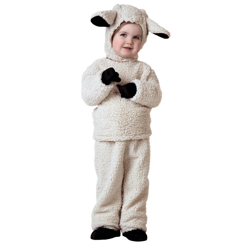 

Snailify Cute Woolly Sheep Costume For Kids Halloween Child Animal Costumes Little Lamb Cosplay Outfit Carnival Purim Dress Up