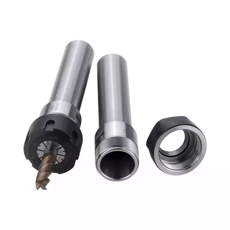 Collet Chuck Holder C10/C12/C16/C20/C25/C32/C40 for ER8-ER25A/ER11-32M/UM Collet 100-200L Extension Straight Shank Extension rod