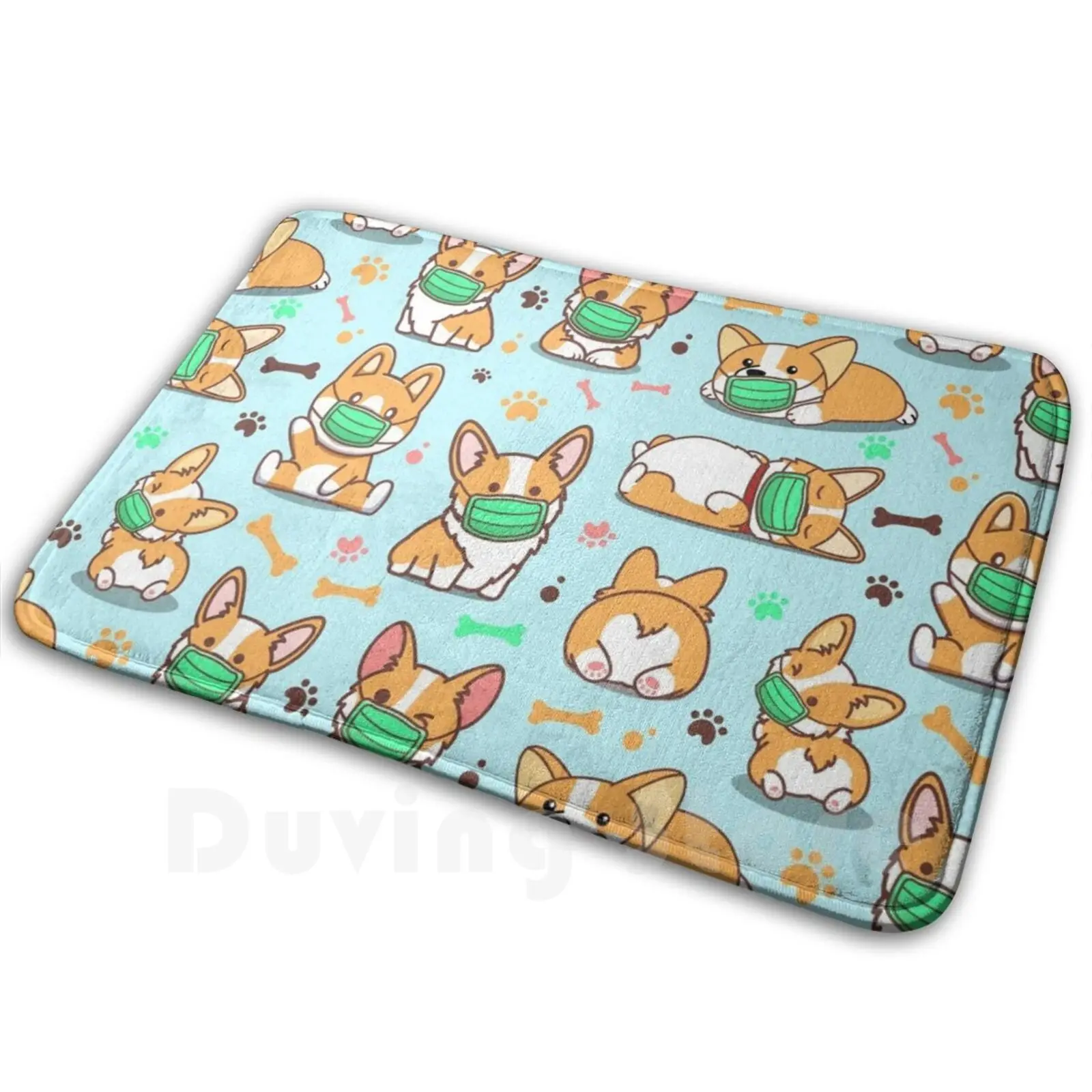 Corgi Quarantine Funny Carpet Carpet Corgi Corgi Corgi Reusable Corgi For Mouth Corgi Dust Corgi