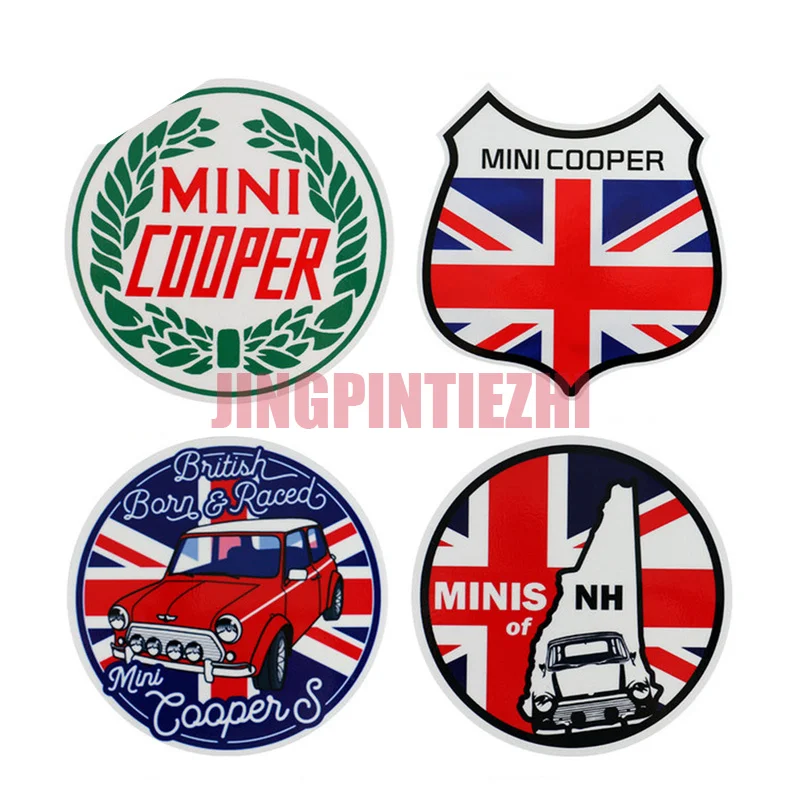 Mini Cooper Personalized Custom Badge Car Sticker Decal Reflective Waterproof For Auto Motocross Racing Laptop Trunk