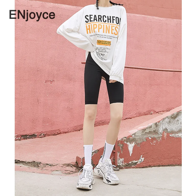 Women High Elastic Waist Biker Shorts Slim Jogger Sports Short Leggings Fitness Running Casual Skinny Cycling Tights Athletic