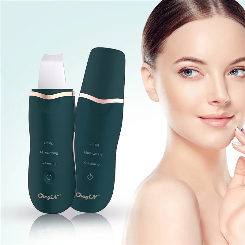 CkeyiN Scrubber per la pelle del viso ad ultrasuoni professionale Ion Deep Face Cleaning Peeling dispositivo ricaricabile per la cura della pelle Beauty Decive