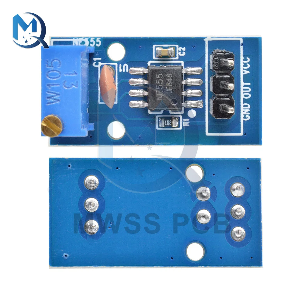 5V-12V NE555 Adjustable Resistnce Frequency Pulse Generator Module 1 Channel Single Output Module For Arduino Smart Car